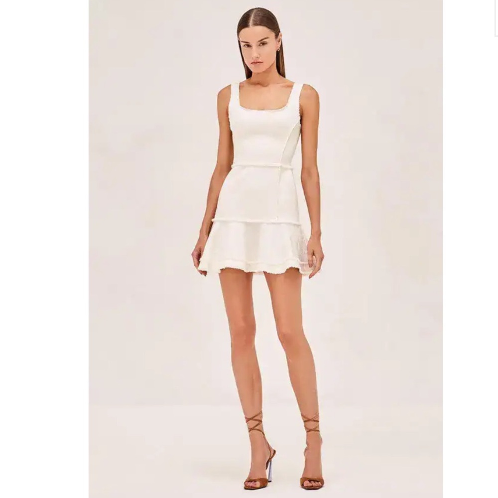 Alexis Noely Dress White Sz Medium